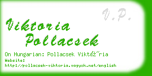 viktoria pollacsek business card